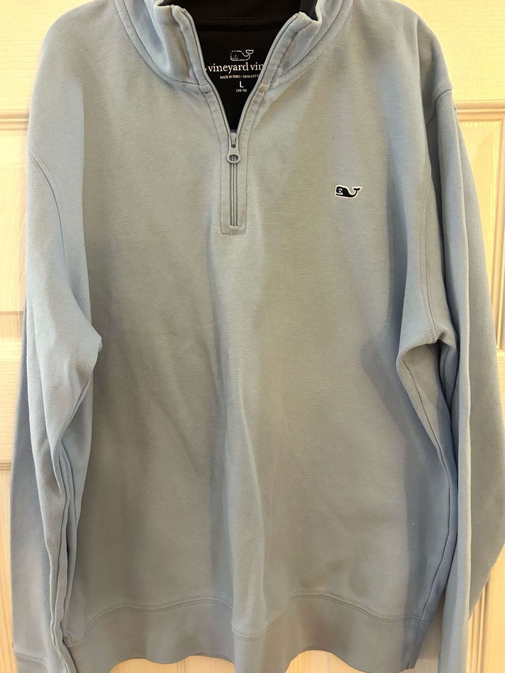 Vineyard Vines Boy’s Light Blue Quarter-Zip Sweater